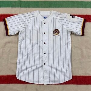 Vintage Arizona State Sun Devils Pinstripe Starter Baseball Jersey Mens L White